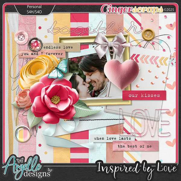Inspired by Love. Mini kit by Angelle Designs